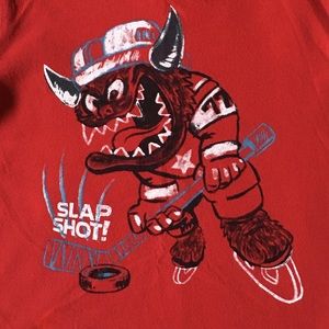 Hockey shirt size 18 24 months red cotton AE baby